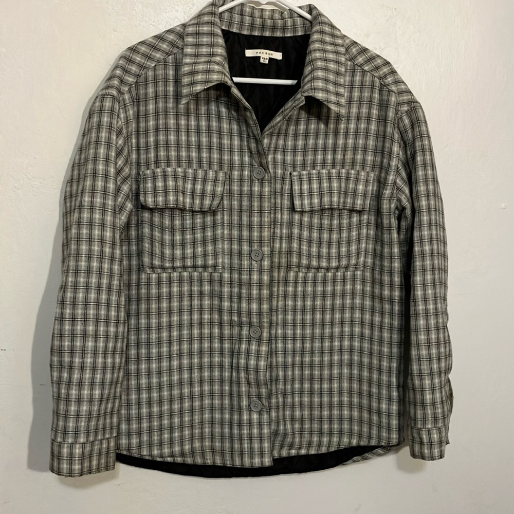 PacSun quilted flannel shirt shacket XS / S